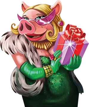 Scatter-Symbol (Lady Pig): Piggy Riches Megaways